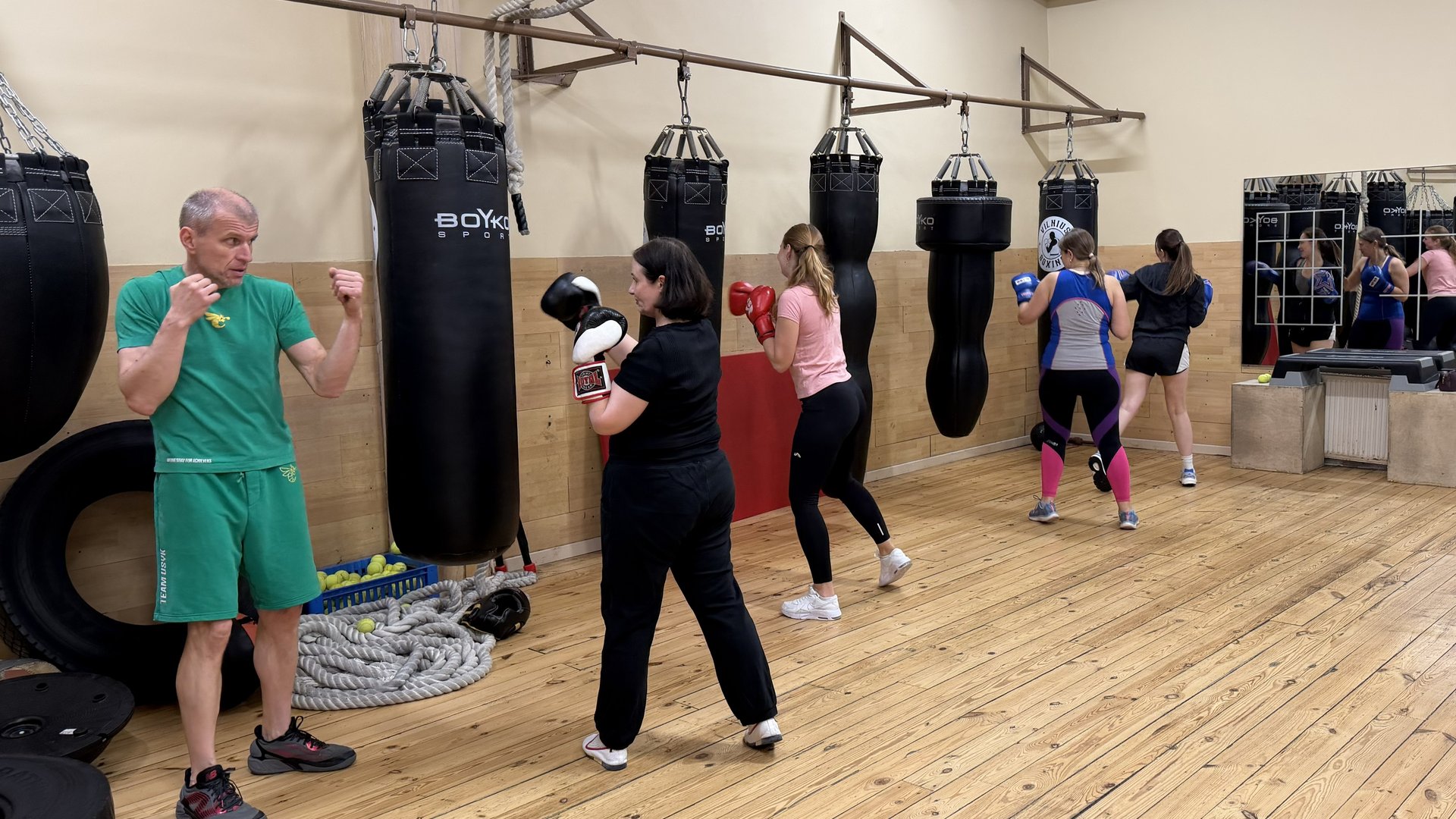 Sporto treniruotės moterims bendradarbiaujant su Vilnius Boxing